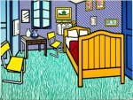 Lichtenstein's Bedroom at Arles. What a joke.